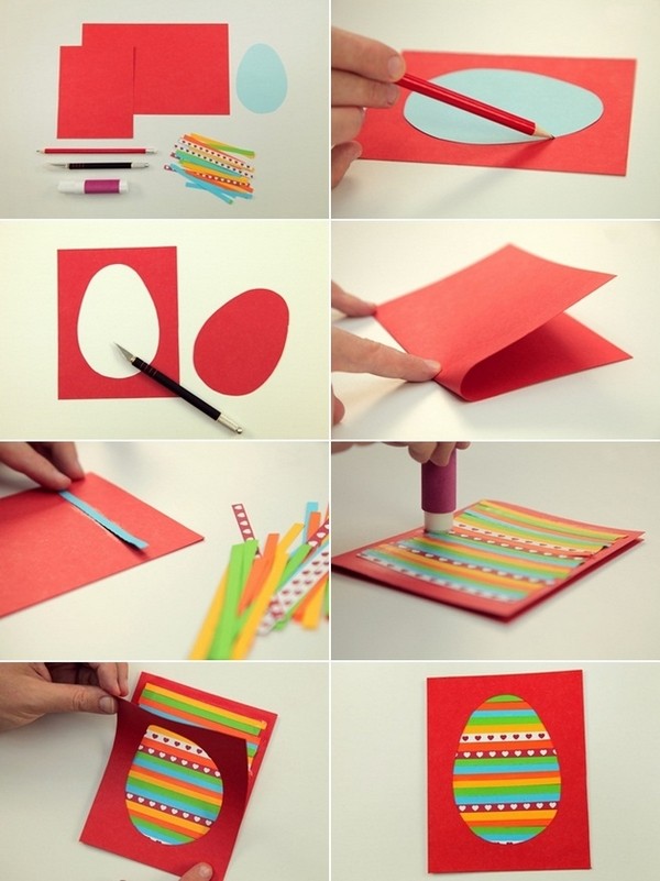 Easter card ideas DIY cards tutorial step by step