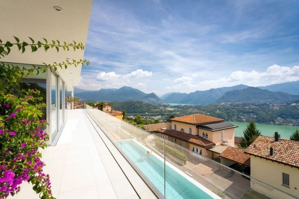 Modern House Lombardo by Philipp Architekten Lake Lugano Switzerland