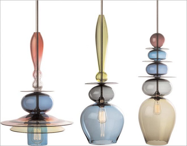 Tryptych Stacks by Esther Patterson modern chandeliers