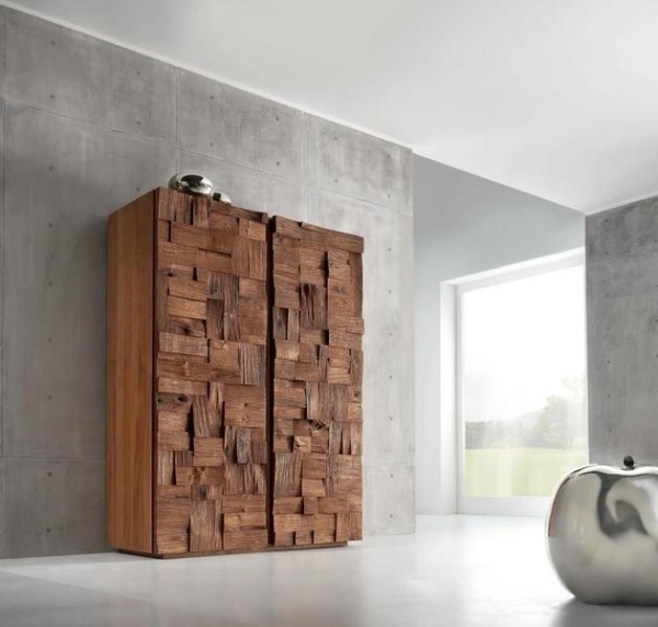 bedroom interior wood oak blocks Scando by domus arte