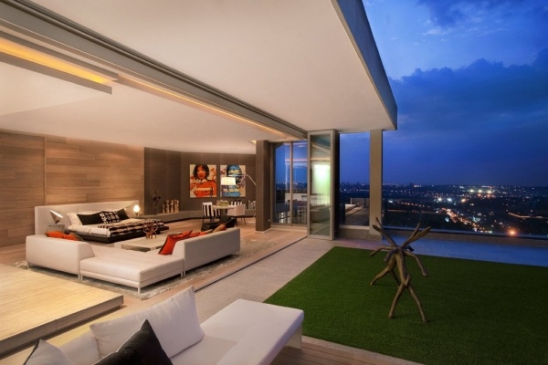 contemporary architecture Sandhurst Towers by SAOTA and OKHA Interiors South Africa