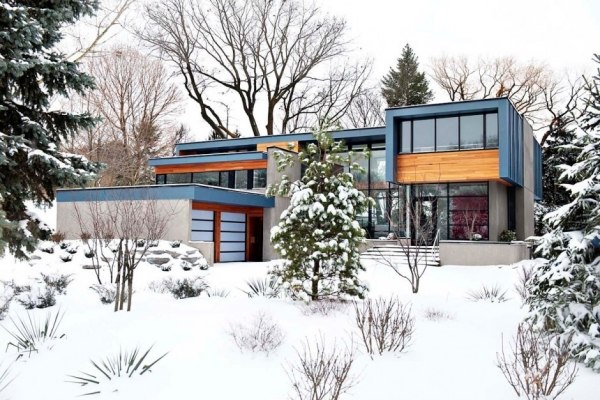 contemporary home design Thorncrest Altius Architecture winter