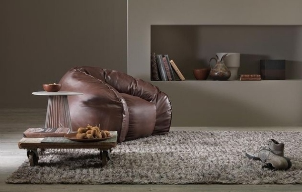contemporary italian furniture design my home collection hug leather armchair 
