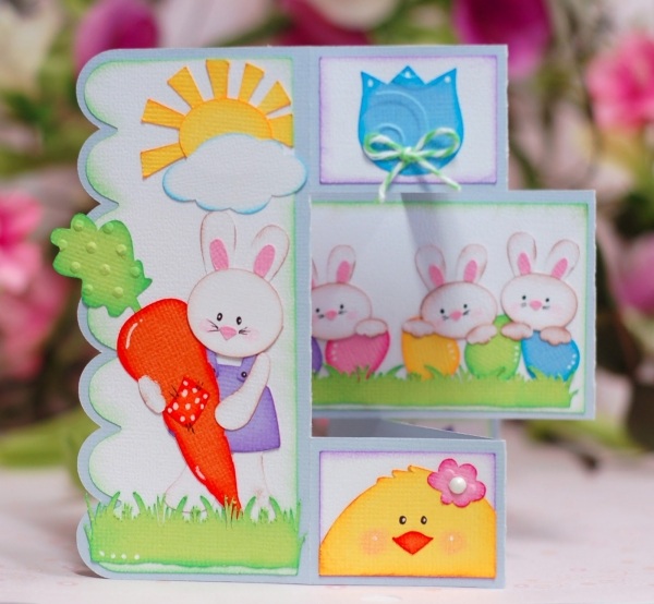 cute cards ideas bunnies eggs carrots