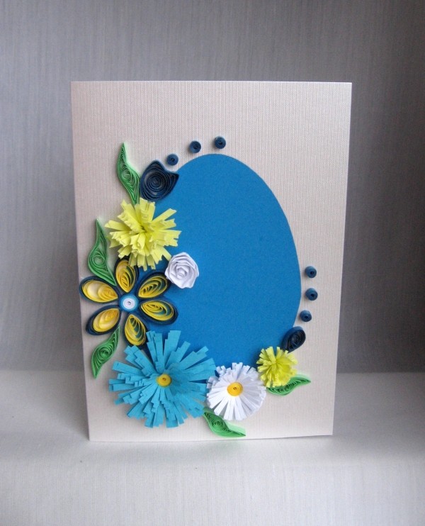  decoration crafts ideas quilled blue egg flowers