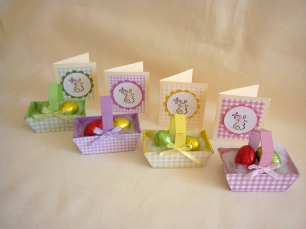 easy craft ideas decoration mini baskets and cards