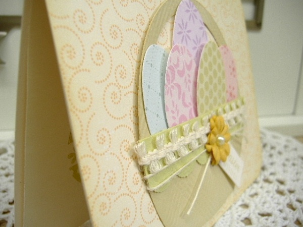 excuisite easter cards ideas basket with eggs