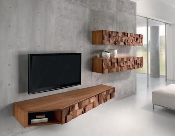 floating shelf system lounge solid wood designer scando cction