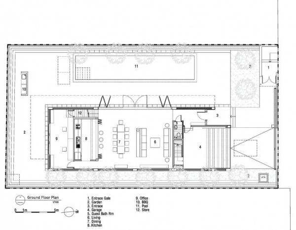 fuschia villa ground floor architectural plan
