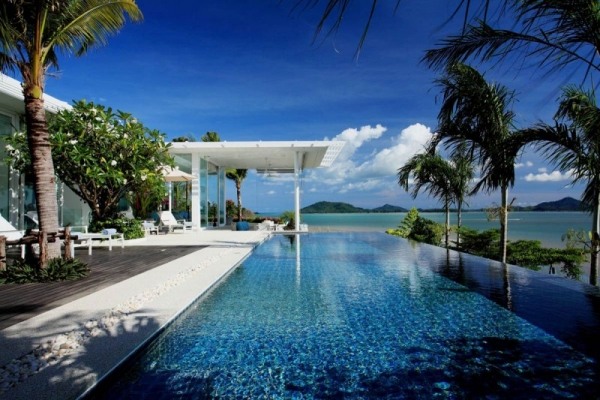 luxury oceanfront villa spectacular views large outdoor area