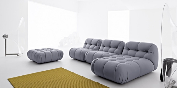 modern furniture leather corner sofa Nuvolone Mimo design group