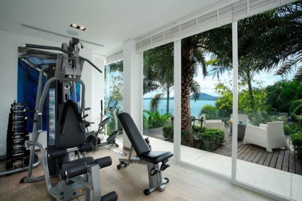 oceanfront-villa-Thailand the fitness gym