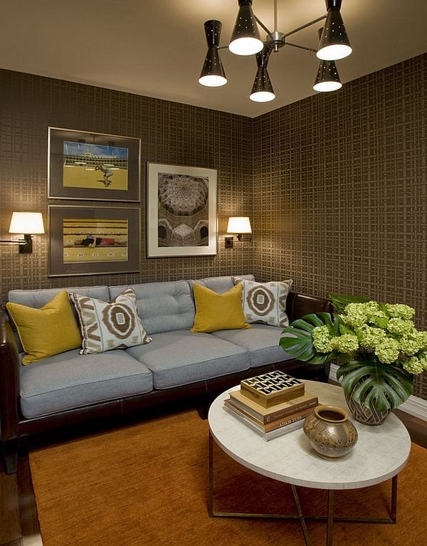 pillows in trendy colors change the interior of the room