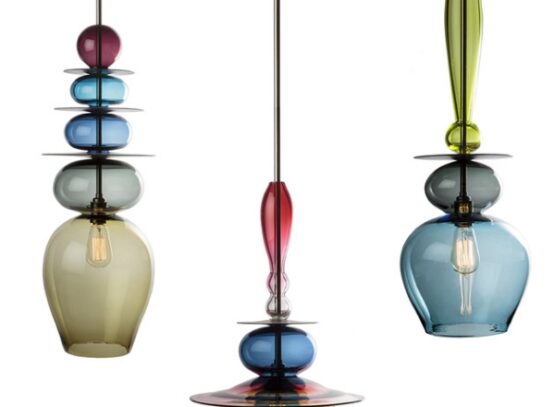 stacked-glass-chandeliers-by-esther-patterson-modern-and-ecclectic