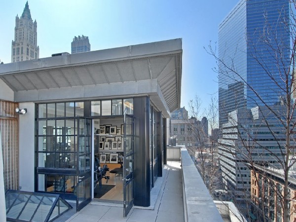 unique urban architecture five story penthouse in Tribeca