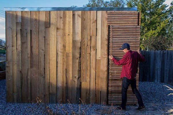 project toolshed wooden sliding door