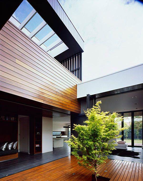 Caulfield House by Bower Architecture minimalist design timber deck