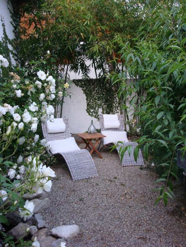 Landscaping ideas patio decorating summer reclining chair 