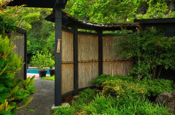 bamboo garden fence panels beautiful stylish landscape ideas