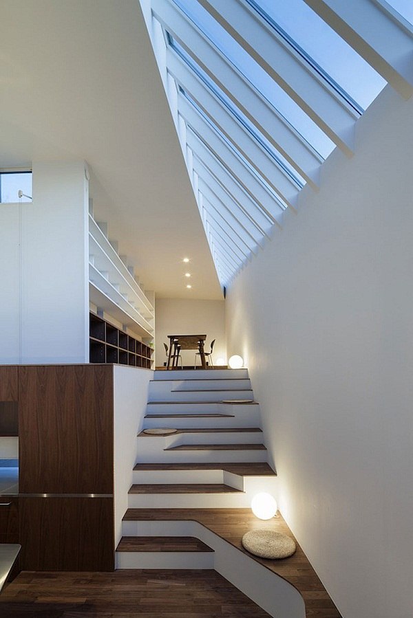 contemporary staircaseidea sitting area beyond the hill residence by acaa