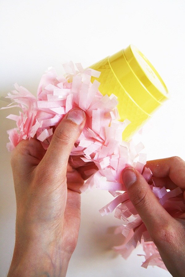 creative mini easter basket plastic coffee cups glue colorful paper