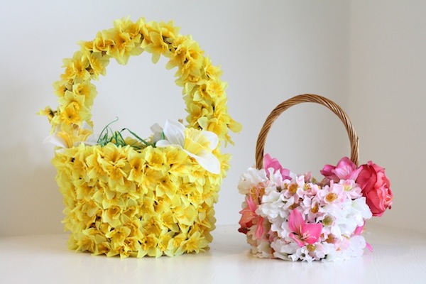 diy easy easter craft ideas basket spring flowers
