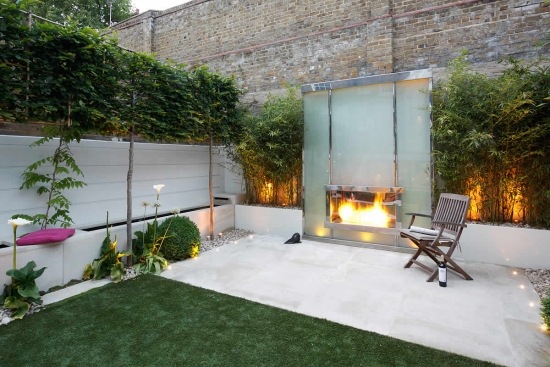 ideas privacy protection fireplace green grass