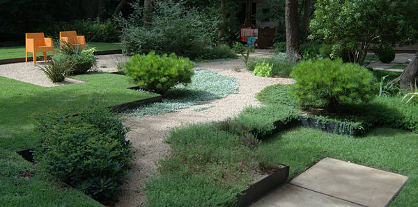 garden landscaping design ideas shades of green