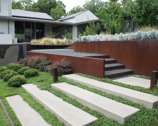 architecture retaining wall steps