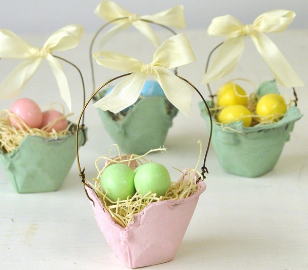 mini ideas DIY ribbons egg cartons