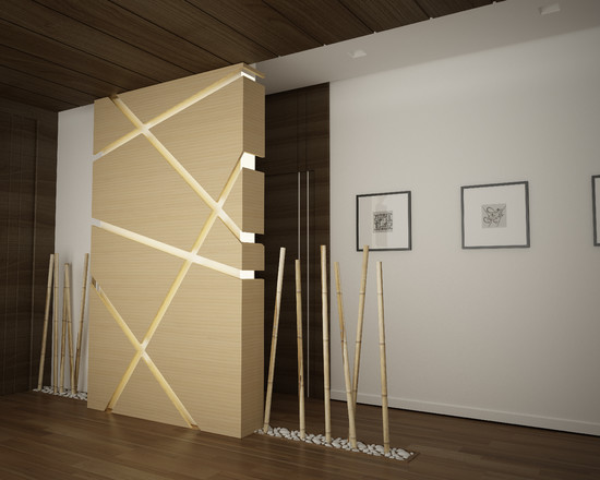 modern apartment interior design wall sticks