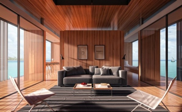 modern boathouse stylish spacious interior design