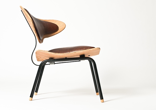 modern chair design elegant lines by Louw Roets