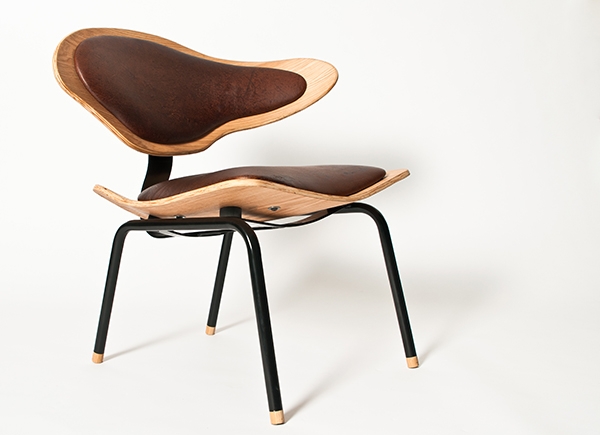 modern chair design sculptural shape by Louw Roets