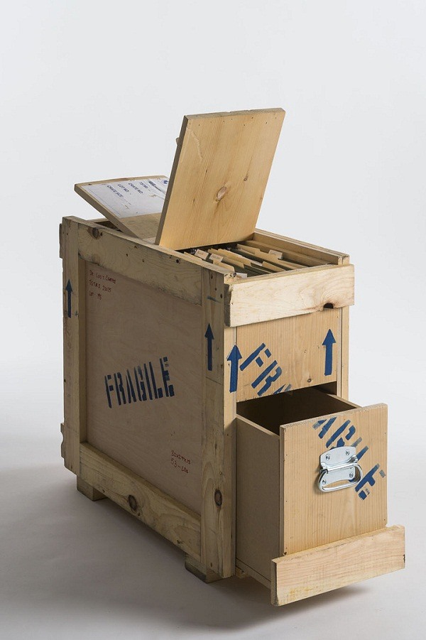 modern Furm collection by Peveto shipping crates