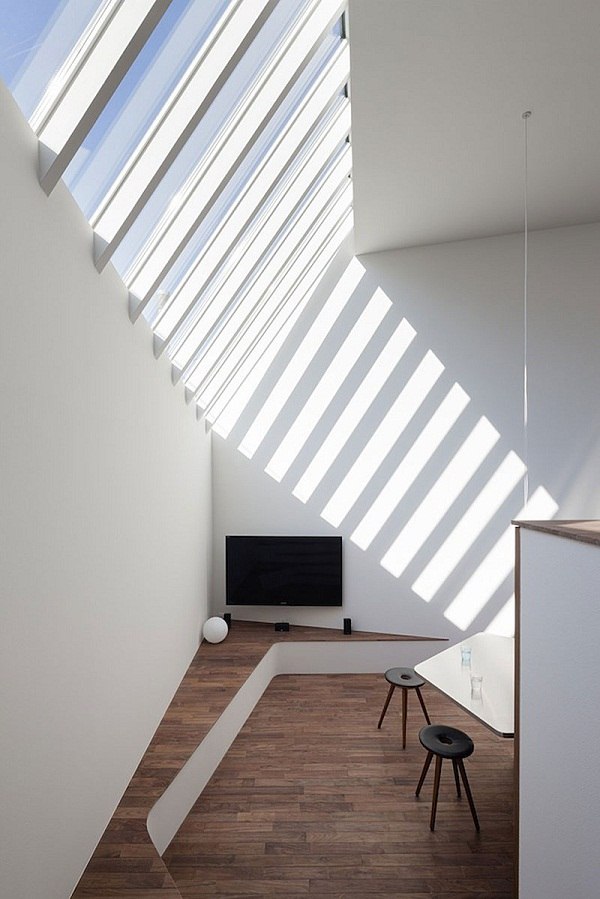 modern minimalist house interior huge windows 
