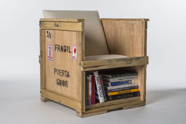 modern wooden Furm collection by peveto shipping crates