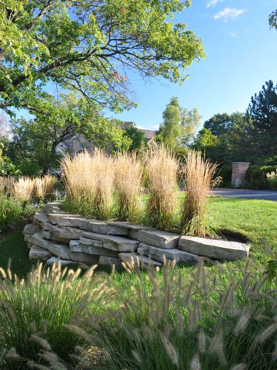 natural stone retaining wall ideas modern