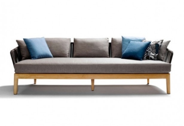 modern patio furniture comfortable sofa with cushions
