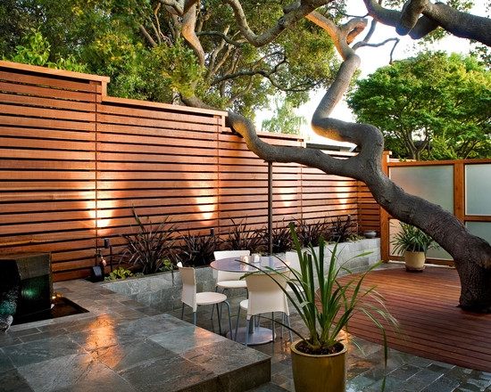 privacy fence ideas modern patio furniture design