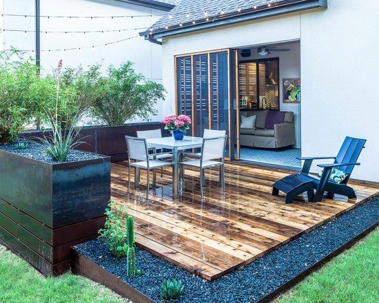 small deck ideas wood outdoor furniture