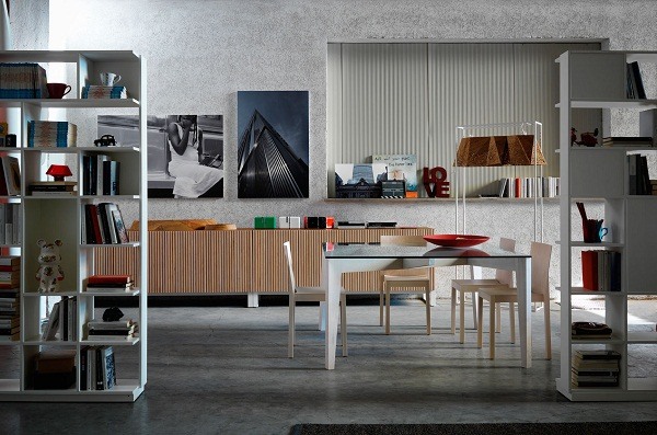 stylish interior living dining room storage cabinet