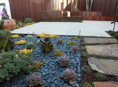 stylish-modern-garden-path-design-concrete-natural-stone-river-stones