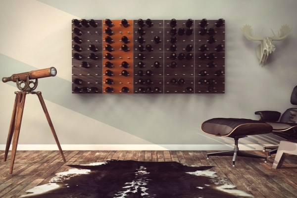 wine storage ideas stact wine wall modern home interior design