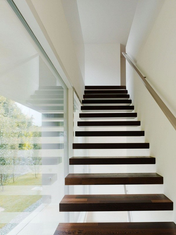 Cantilever ideas stairs wood material