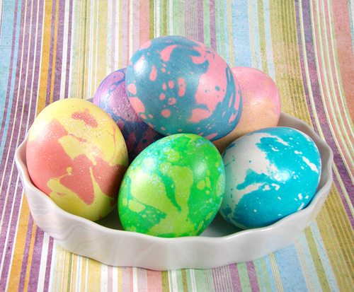 DIY beautiful easter eggs ideas marbleized eggs tutorial 