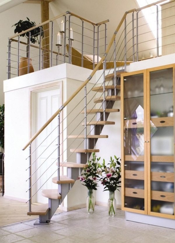 Designer stairs space saving ideas duplex apartment