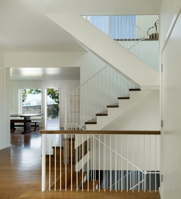 contemporary apartment modern indoor staircase Cary Bernstein