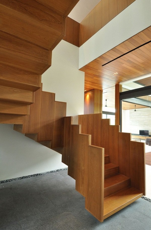 Space saving staircase ideas interior design wood stair railing