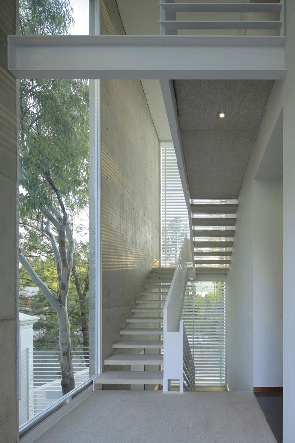 Staircase design white modern staircase Casa Siete